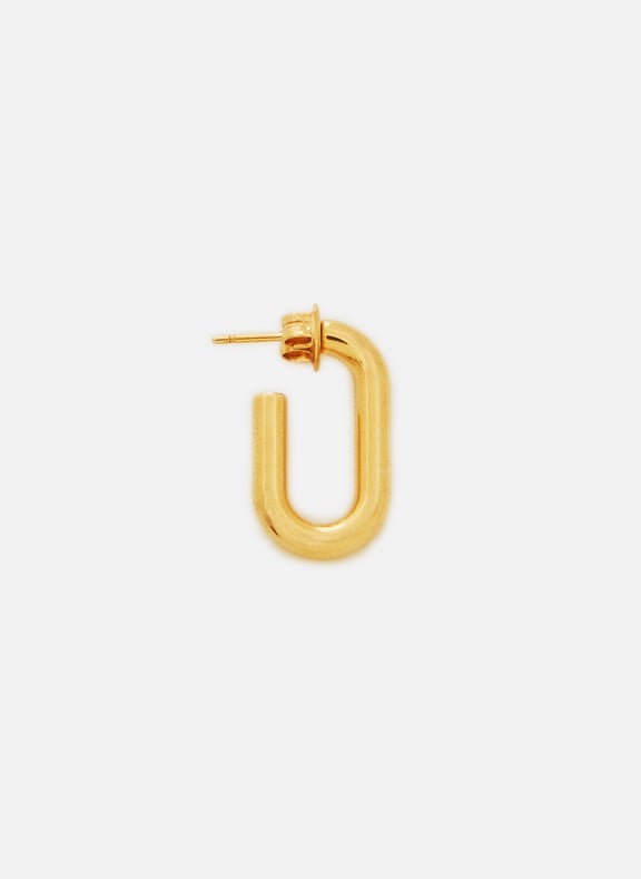 The Medium Golden Link silver earring Golden by GLENDA LOPEZ GLENDA LOPEZ The Medium Golden Link silver earring Golden