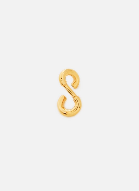 The Small Golden Tube silver ear cuff Golden by GLENDA LOPEZ GLENDA LOPEZ The Small Golden Tube silver ear cuff Golden