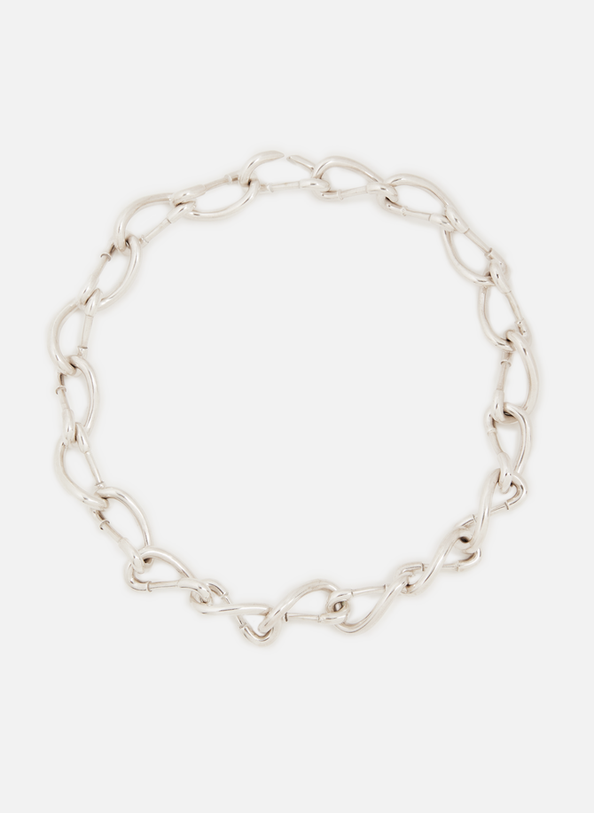 The XL Silver Tube silver necklace GLENDA LOPEZ