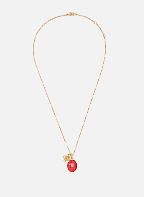 GOOSSENS Talisman cabochon necklace Red