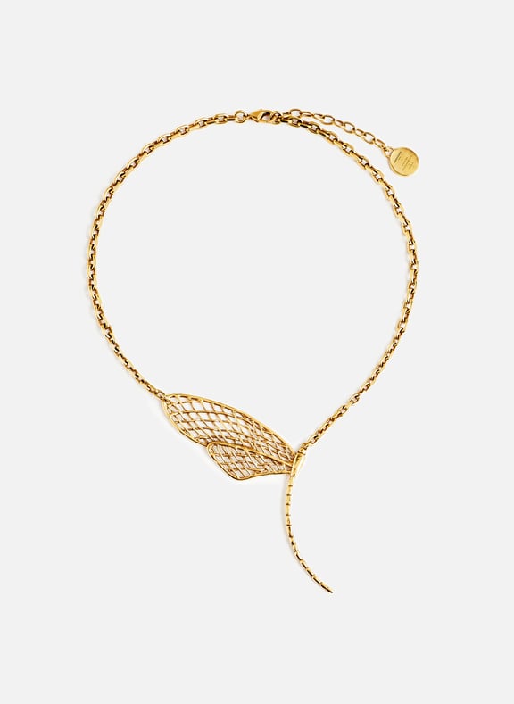 Dragonfly necklace Golden by GOOSSENS GOOSSENS Dragonfly necklace Golden
