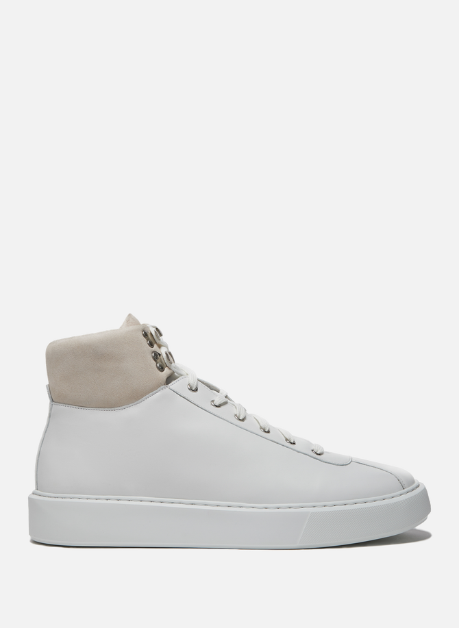 High-Top Sneakers with Nubuck Insert GRENSON