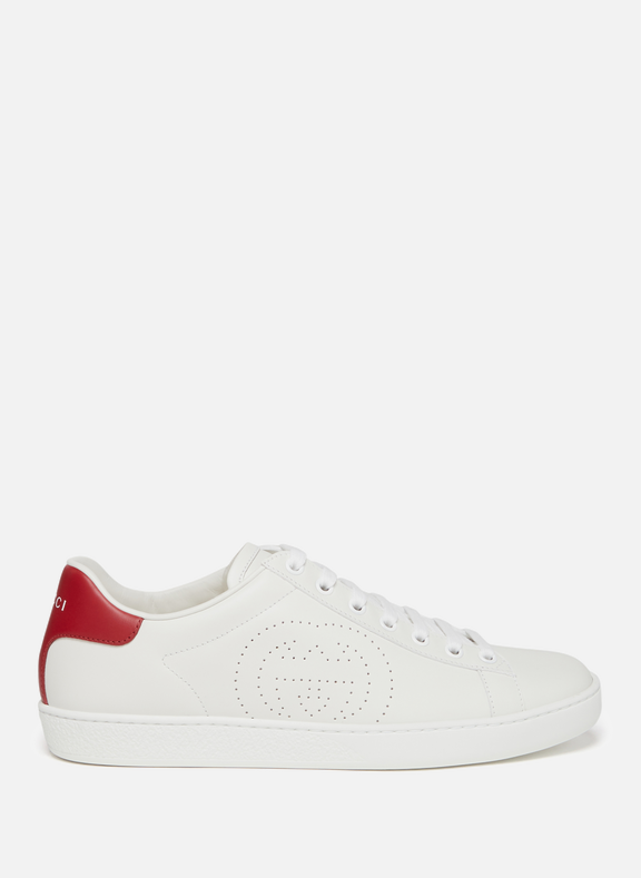 GUCCI Ace leather Sneakers with GG print design White