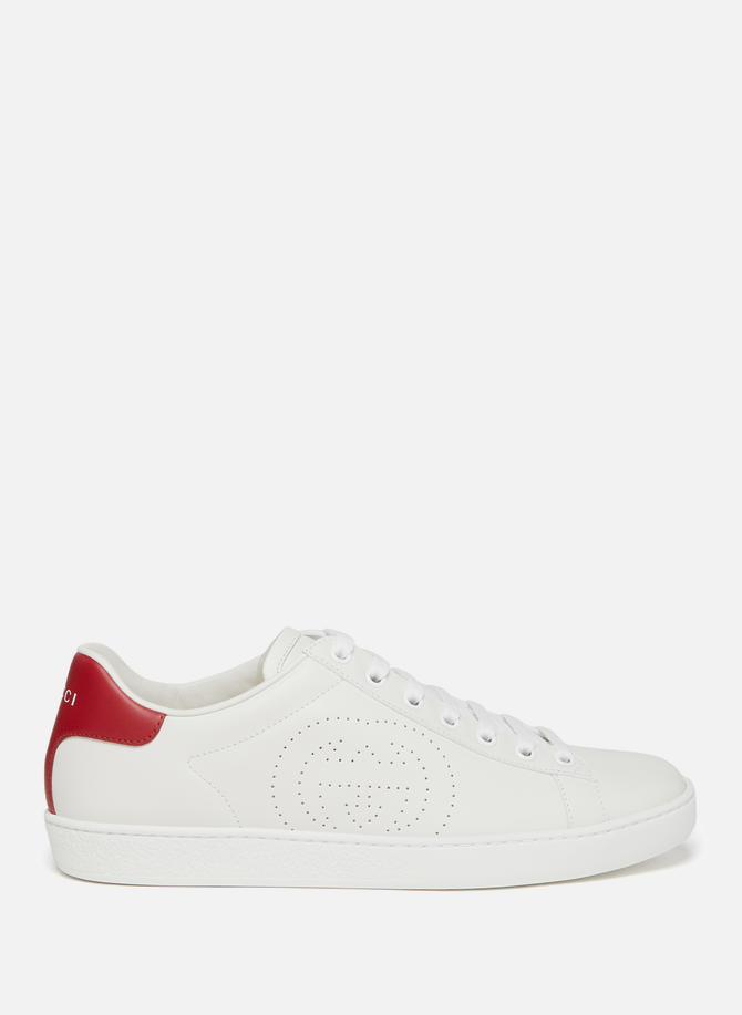 Ace leather Sneakers with GG print design GUCCI
