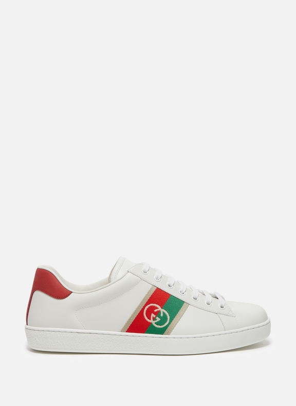 GUCCI Ace leather sneakers White
