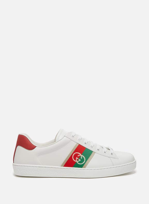 Ace leather sneakers White by GUCCI GUCCI Ace leather sneakers White