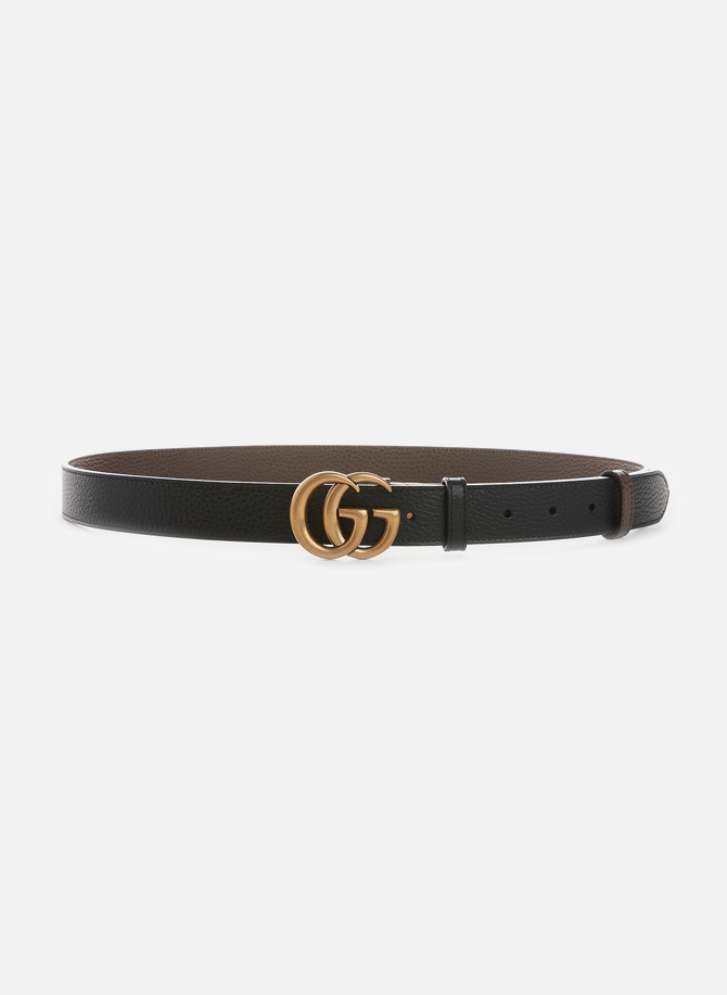 GG Marmont reversible calfskin leather belt GUCCI