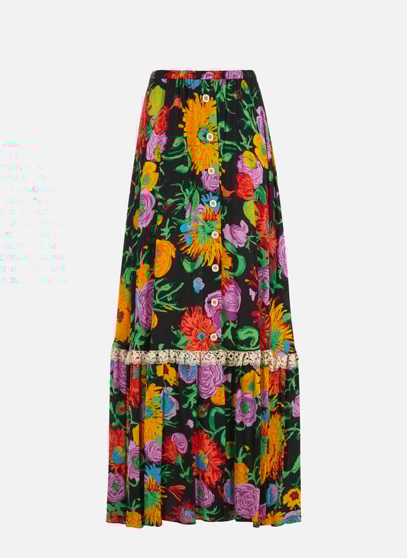 Floral print skirt Multicolour by GUCCI GUCCI Floral print skirt Multicolour