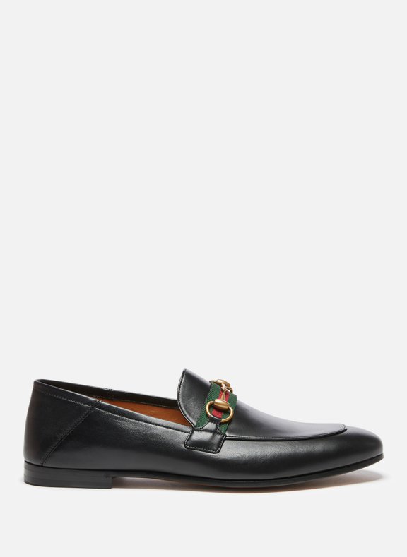 GUCCI Horsebit leather loafers Black