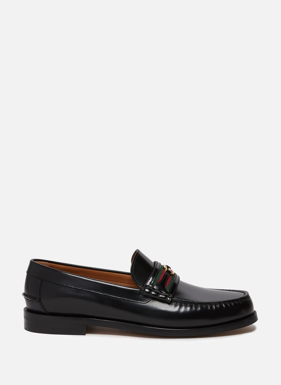 Leather loafers Black by GUCCI GUCCI Leather loafers Black