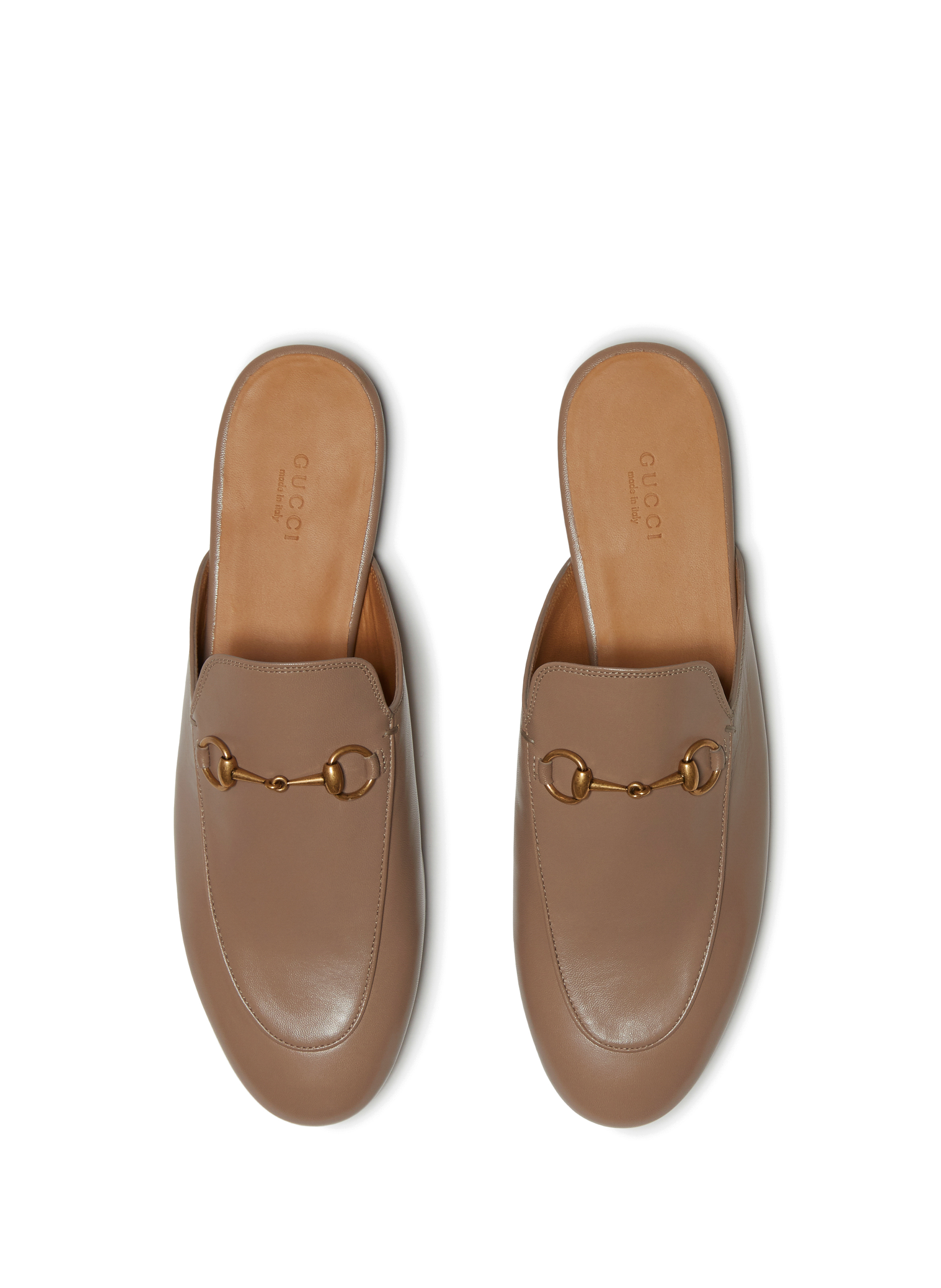 nude gucci mules