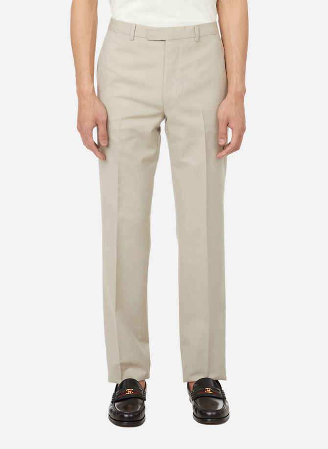 Cotton, wool and mohair-blend trousers GUCCI