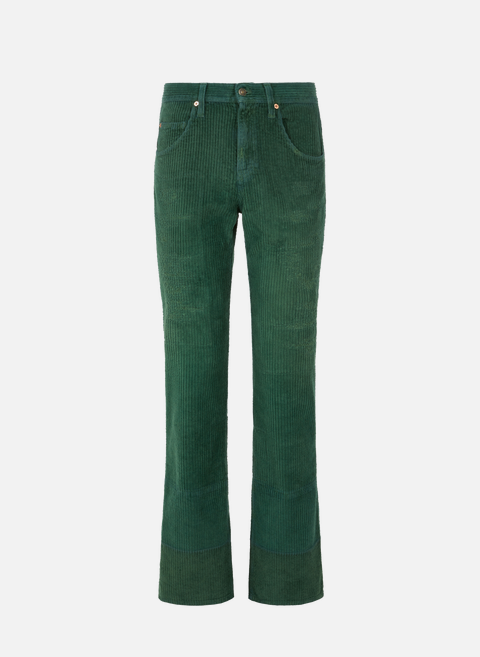 Pantalon en velours côtelé GreenGUCCI 