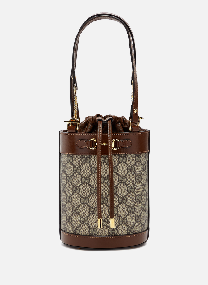 Gucci 1955 Small Bucket Bag with Horsebit detail in GG Supreme canvas and leather  GUCCI