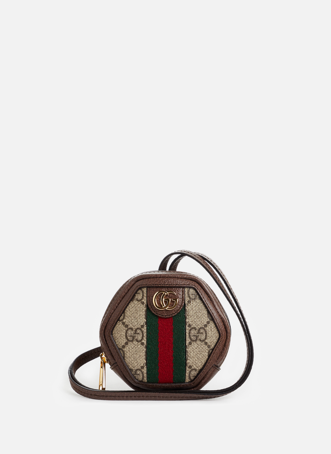 Bi-material wallet with logo GUCCI