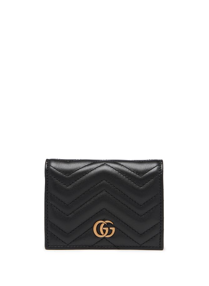 GG Marmont Leather Wallet   GUCCI