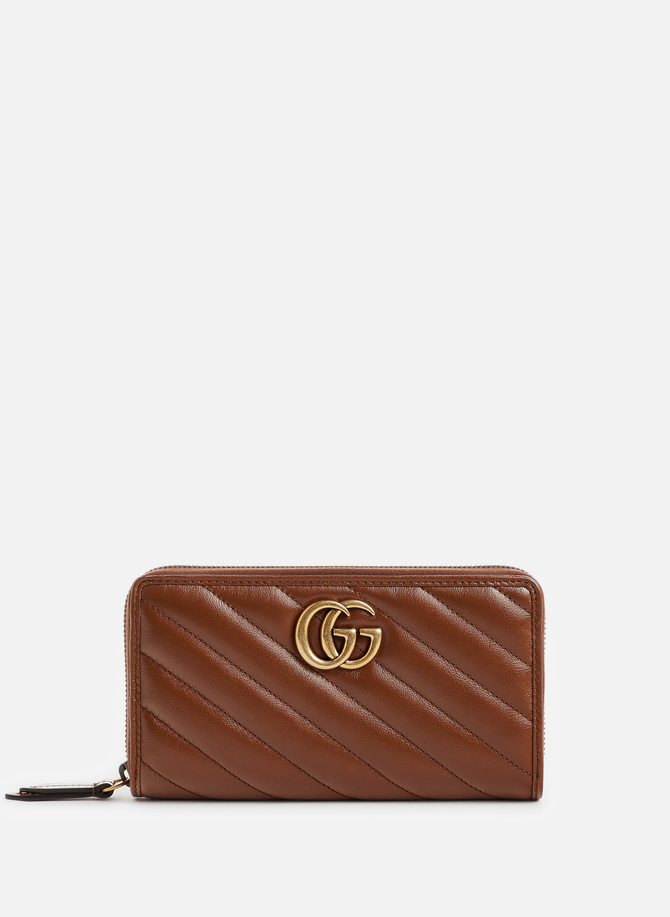 GG Marmont leather zip-up wallet GUCCI