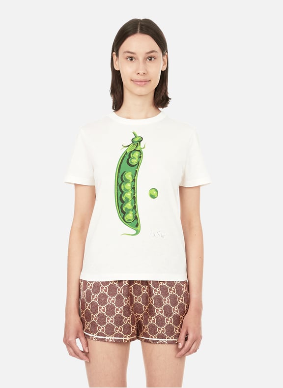 Printed T-shirt White by GUCCI GUCCI Printed T-shirt White