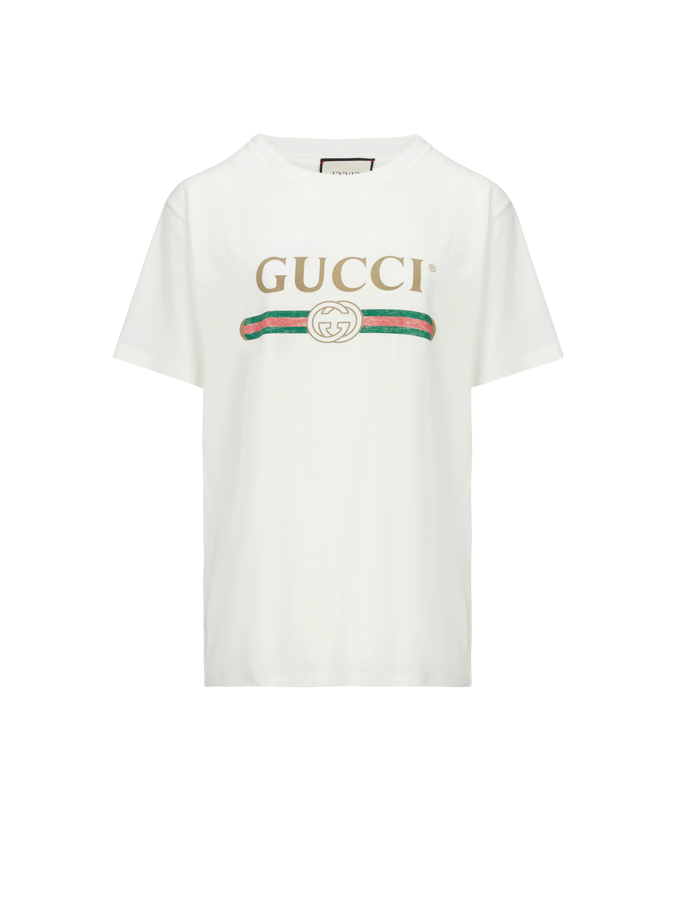 Vintage Logo Print Cotton T Shirt Gucci For Women Printemps Com