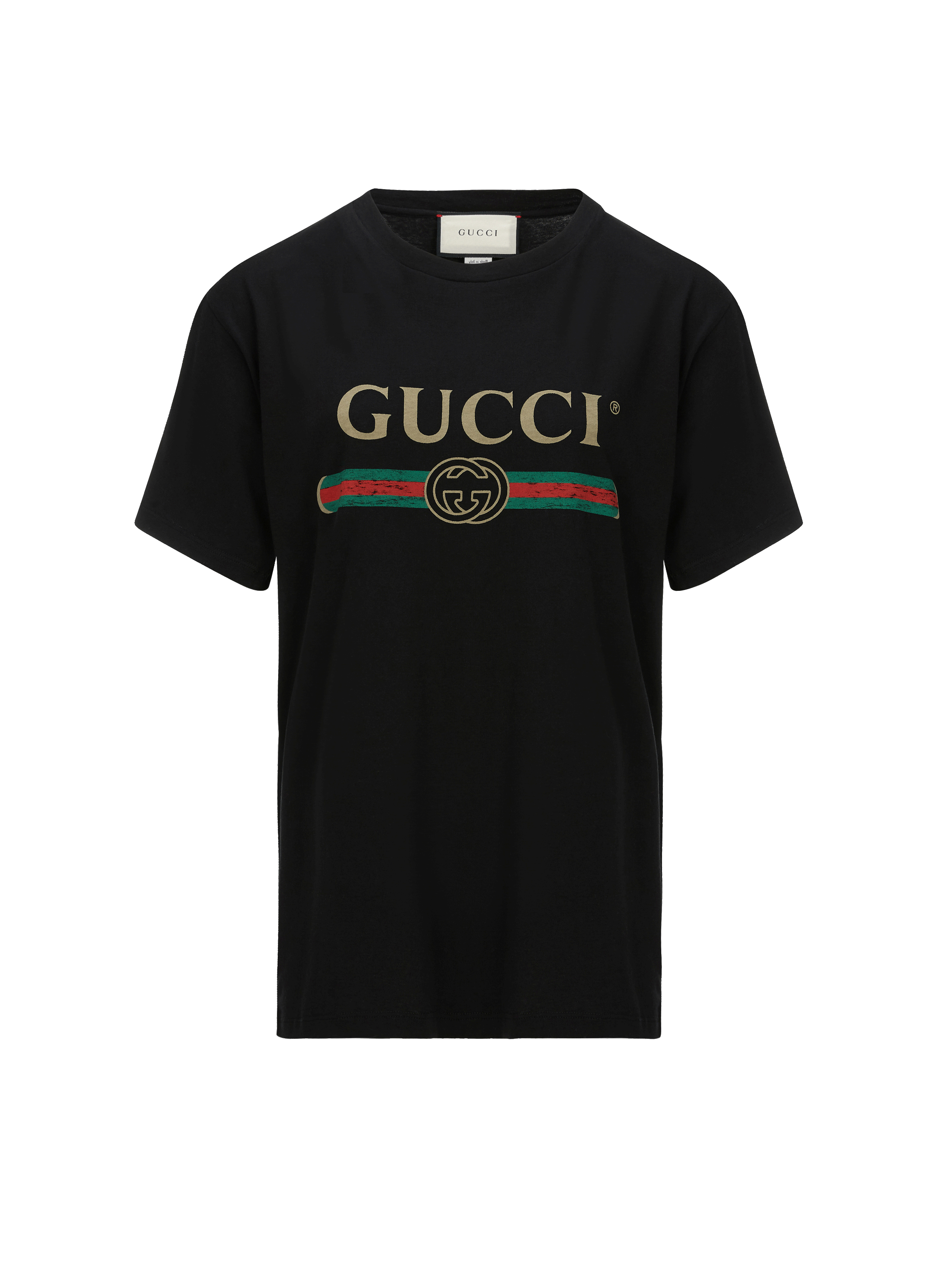 Vintage Logo Print Cotton T Shirt Gucci For Women Printemps Com