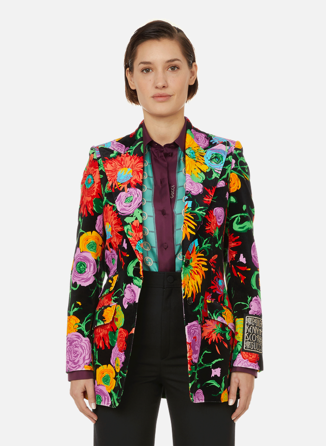 George Kenneth Scott velvet floral jacket GUCCI
