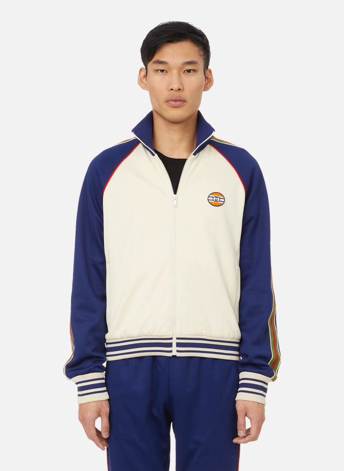 Technical jersey zip-up jacket GUCCI