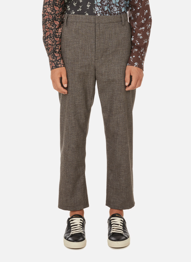 Velcro recycled wool trousers GUNTHER