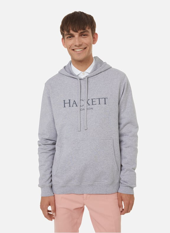 Cotton hoodie Grey by HACKETT HACKETT Cotton hoodie Grey