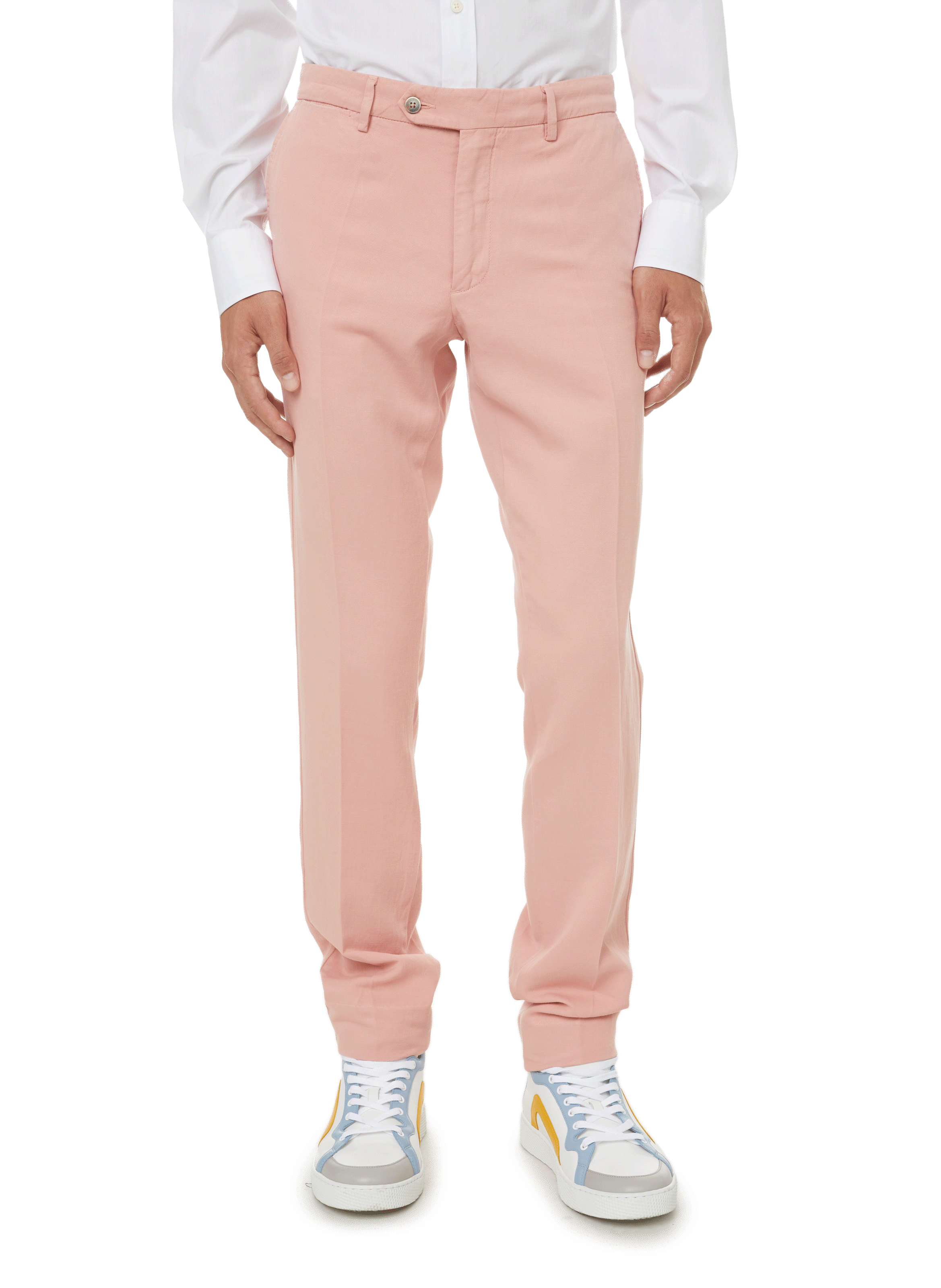 LINEN CHINO TROUSERS - HACKETT for MEN 