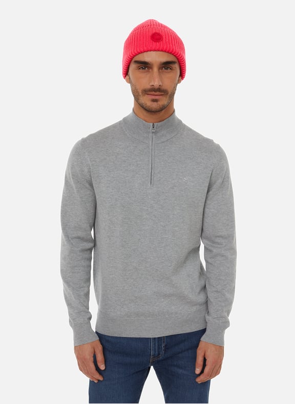 3/4 zip jumper Grey by HACKETT HACKETT 3/4 zip jumper Grey
