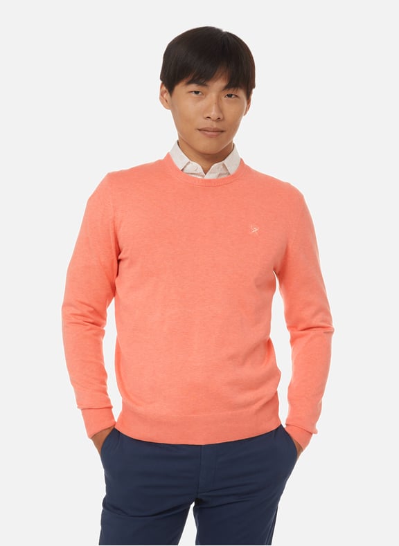 Cotton and linen jumper Pink by HACKETT HACKETT Cotton and linen jumper Pink