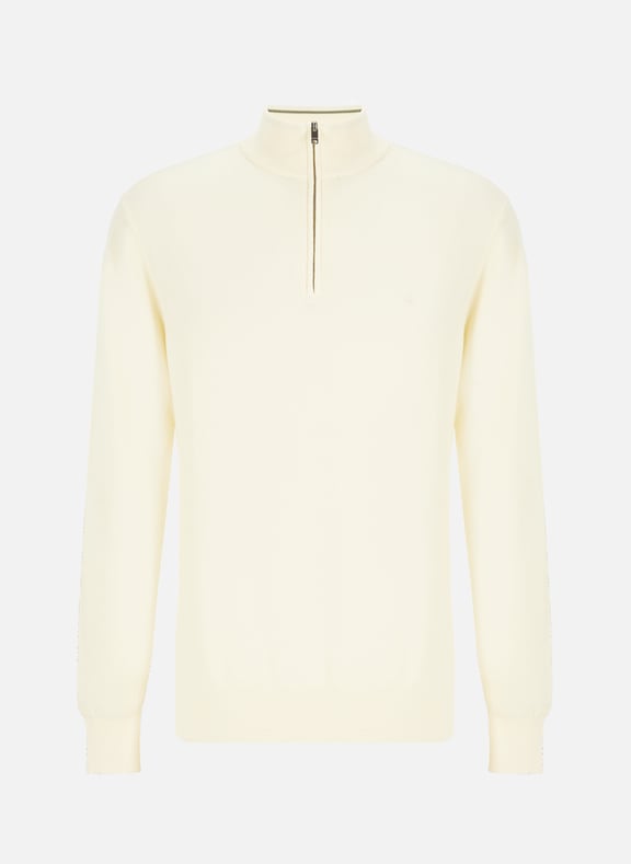 Cotton zip-up jumper Beige by HACKETT HACKETT Cotton zip-up jumper Beige