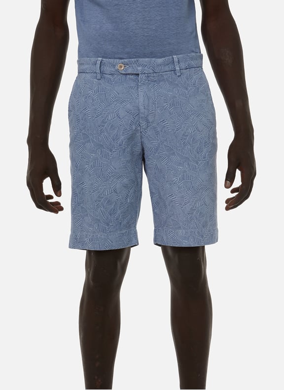 Cotton and linen shorts Blue by HACKETT HACKETT Cotton and linen shorts Blue