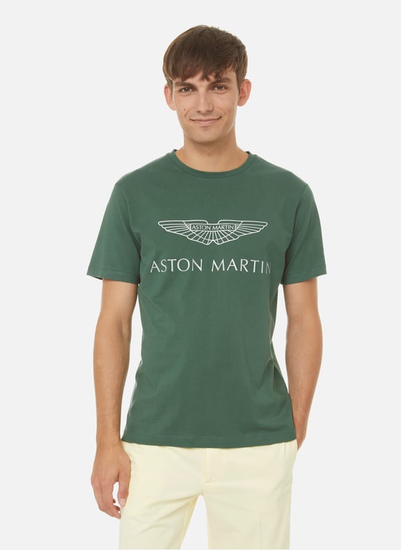 AMR by Hackett cotton T-shirt Green by HACKETT HACKETT AMR by Hackett cotton T-shirt Green