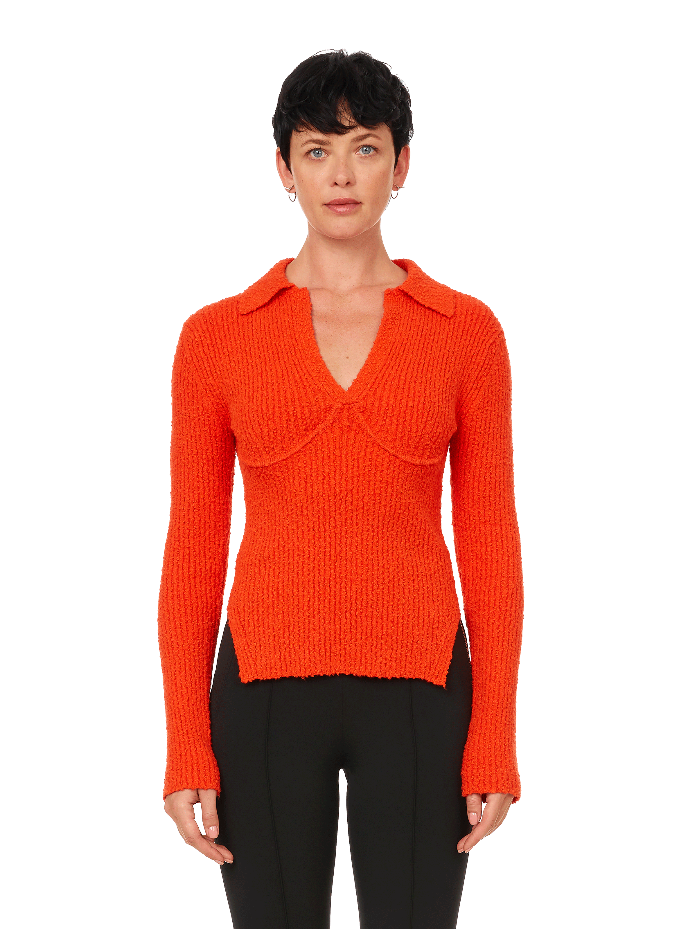 red helmut lang shirt