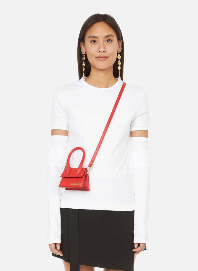 Cotton T-shirt with detachable sleeves HELMUT LANG