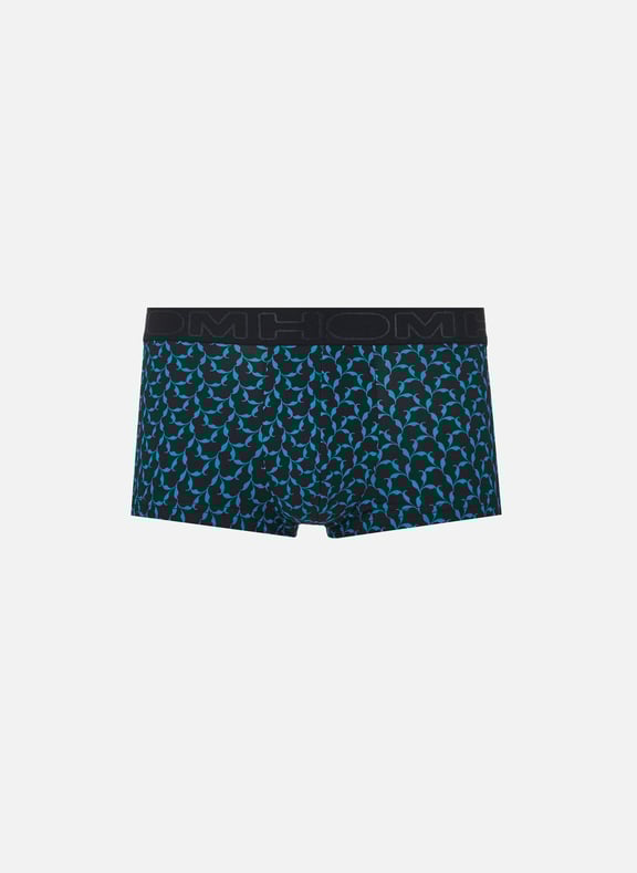 Cotton and modal-blend boxers with printed design Blue by HOM HOM Cotton and modal-blend boxers with printed design Blue