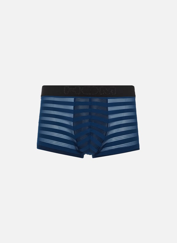 Boxers with semi-transparent stripes Blue by HOM HOM Boxers with semi-transparent stripes Blue