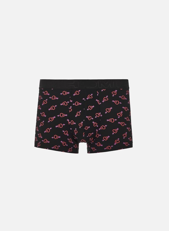 Neon heart-print boxers Black by HOM HOM Neon heart-print boxers Black