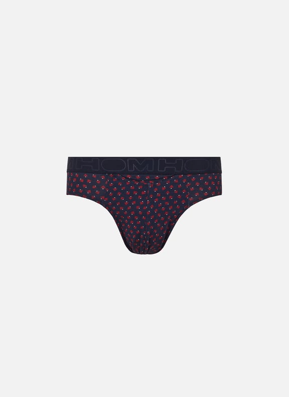 Printed cotton-blend briefs Blue by HOM HOM Printed cotton-blend briefs Blue