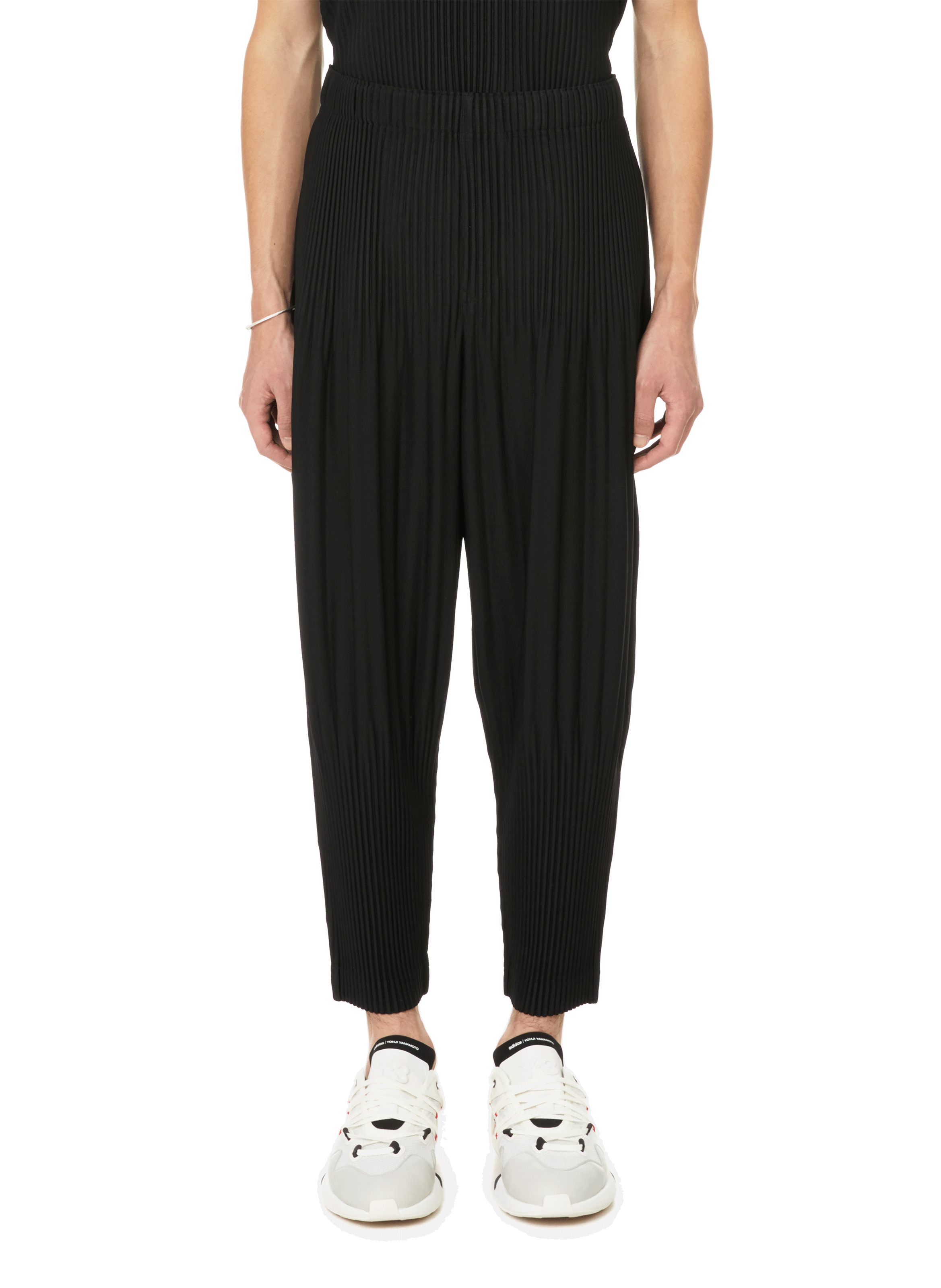 issey miyake pleated pants men