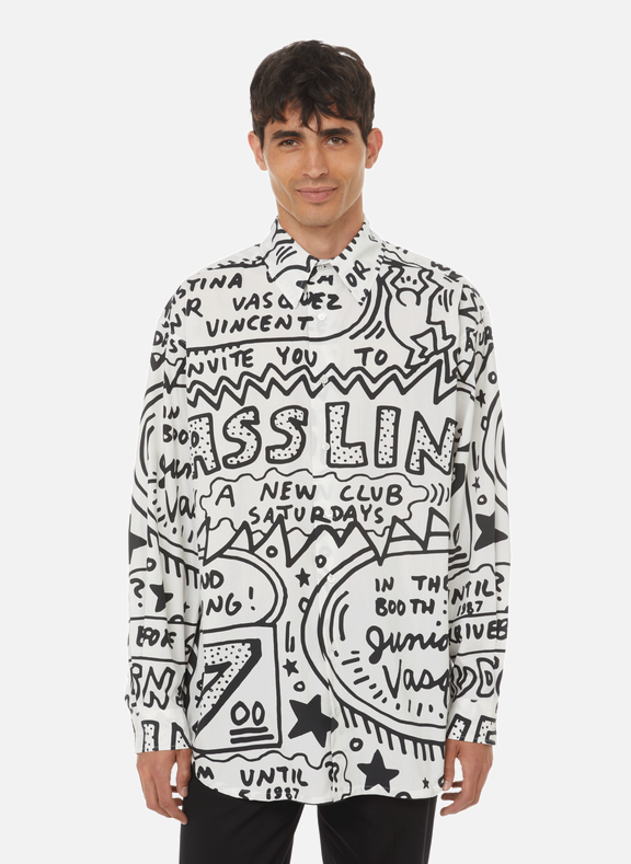 HONEY FUCKING DIJON Oversized cotton shirt Multicolour
