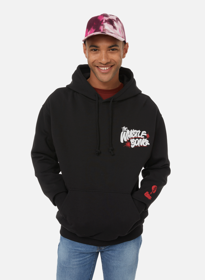 Cotton hoodie with logo HONEY FUCKING DIJON