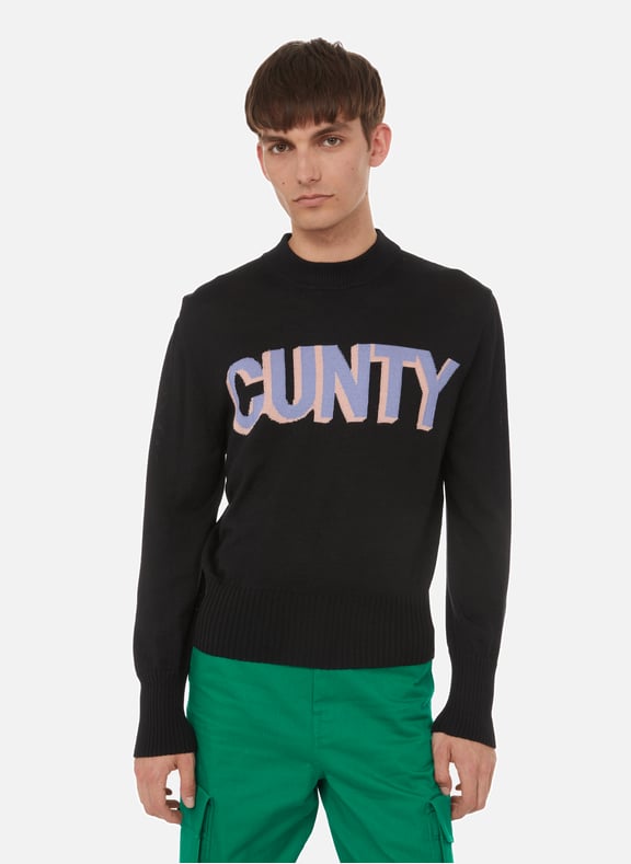 Wool-blend jumper Black by HONEY FUCKING DIJON HONEY FUCKING DIJON Wool-blend jumper Black