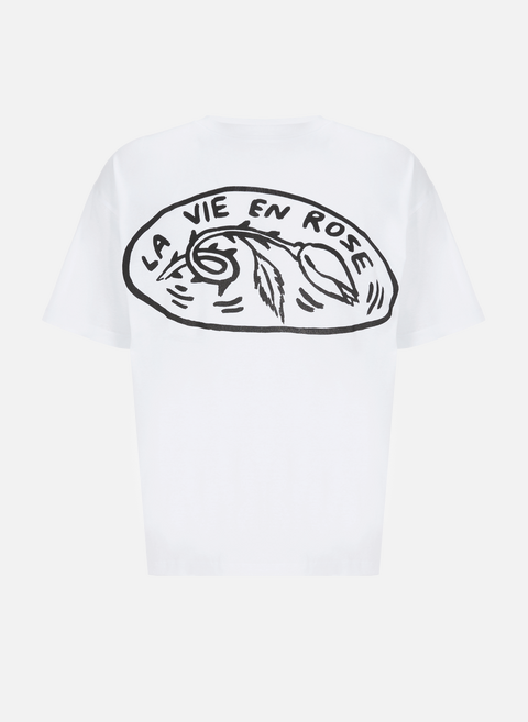 T-shirt en coton WhiteHONEY FUCKING DIJON 
