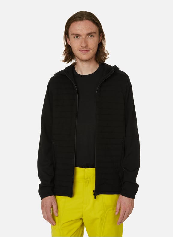 Wool zip-up hoodie Black by ICEBREAKER ICEBREAKER Wool zip-up hoodie Black