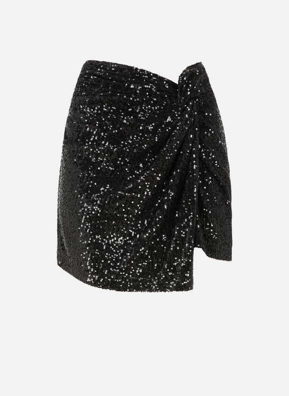 Sequinned mini skirt Black by IN THE MOOD FOR LOVE IN THE MOOD FOR LOVE Sequinned mini skirt Black