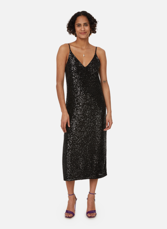 IN THE MOOD FOR LOVE Noa sequin dress Black