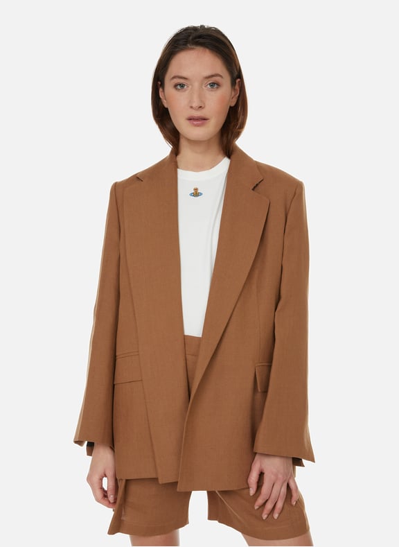 Montague linen jacket Brown by IN THE MOOD FOR LOVE IN THE MOOD FOR LOVE Montague linen jacket Brown