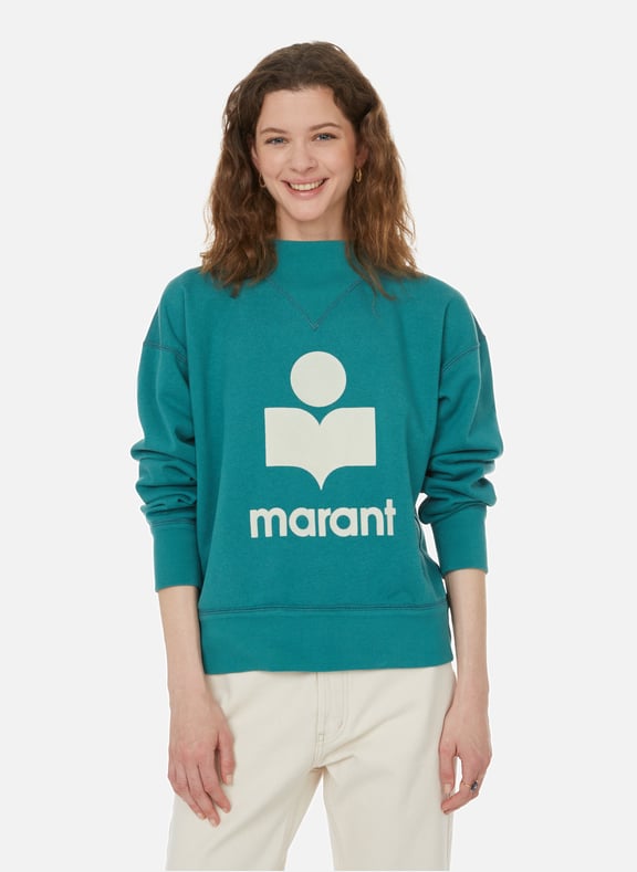 Cotton blend sweatshirt Green by ISABEL MARANT - ETOILE ISABEL MARANT - ETOILE Cotton blend sweatshirt Green